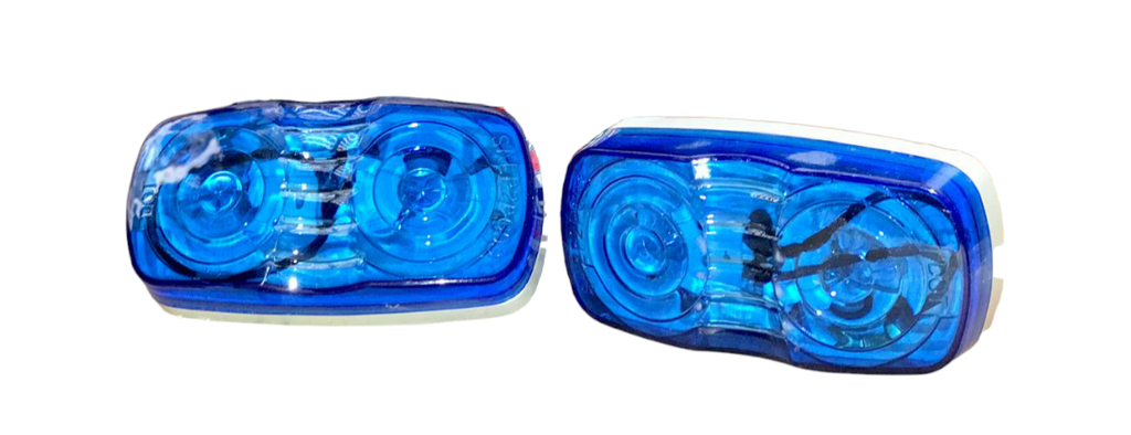 Lampara laterales 2 bombillas azul panito