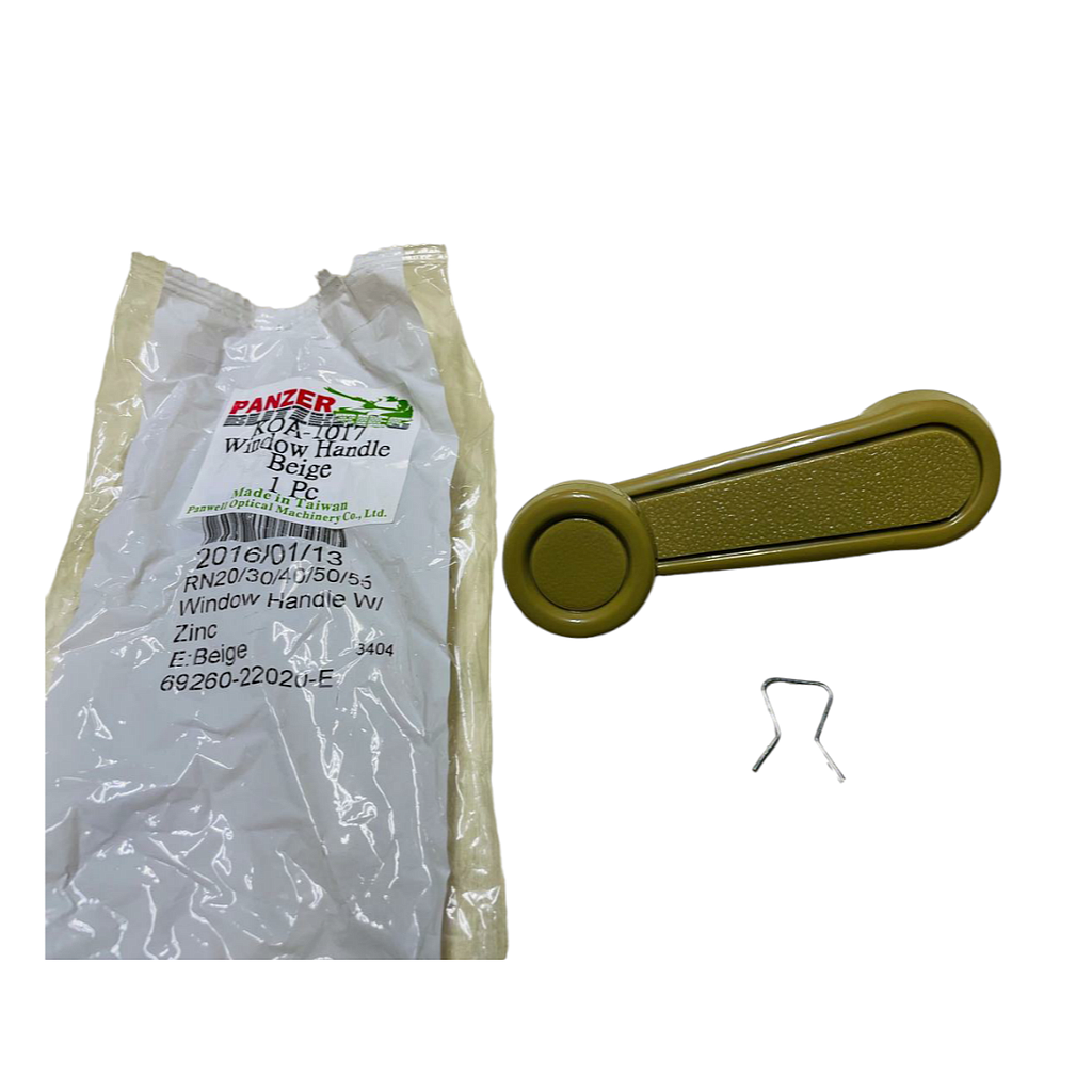 Manecilla de subir vidrio beige con metal