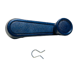 [KOA-1018-BLUE] Manecilla de subir vidrio azul astrillado metalico