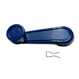[HS-2008-BL] Manecilla de subir vidrio azul astrillado plastico